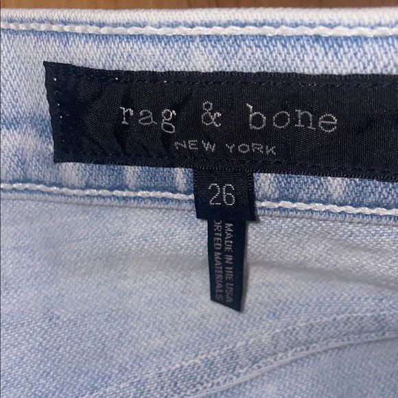 Rag & Bone Light Blue Distressed Jeans - Picture 4 of 6